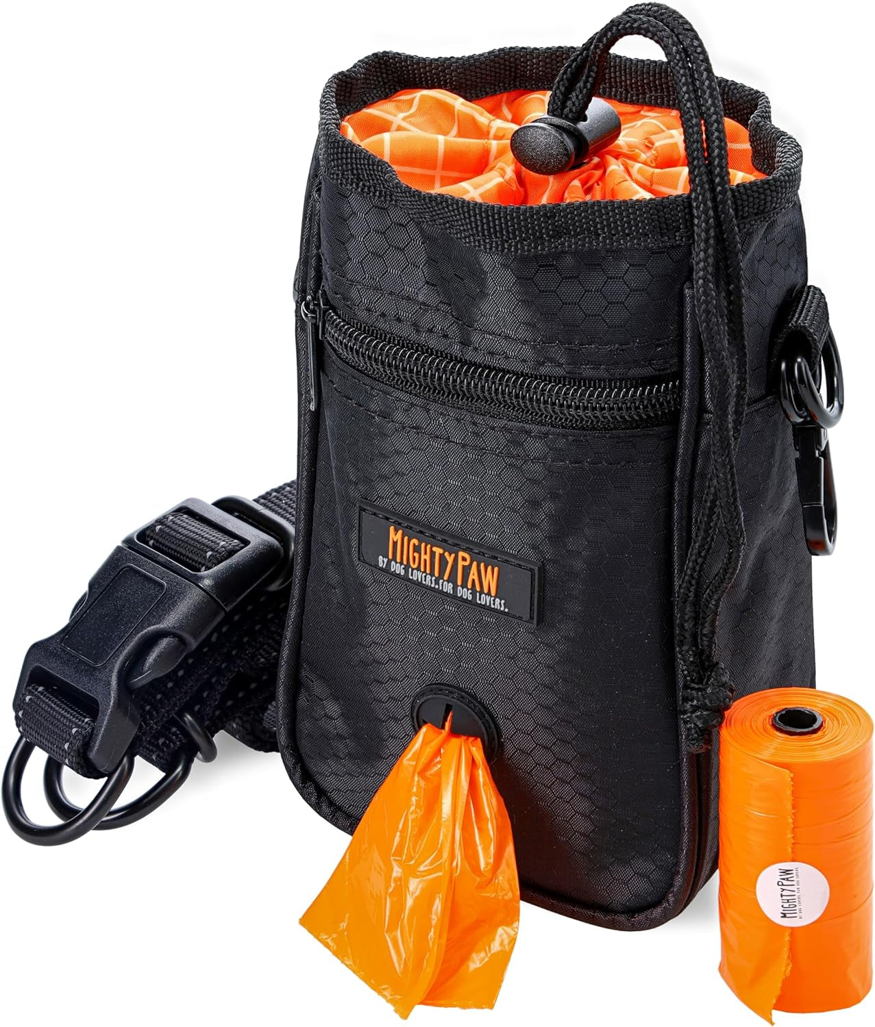 Dog Treat Pouch | No Spill Magenetic Clasp - Hands-Free Pouches for Training - Pets Training Treat Pouches for Dog Walks - Pet Bags Pouch - Built in Poop Bag Holder