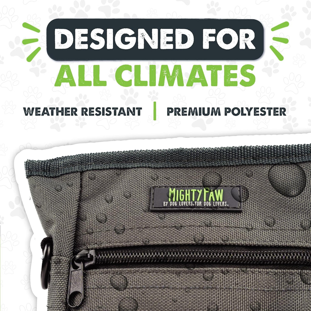 Dog Treat Pouch | No Spill Magenetic Clasp - Hands-Free Pouches for Training - Pets Training Treat Pouches for Dog Walks - Pet Bags Pouch - Built in Poop Bag Holder